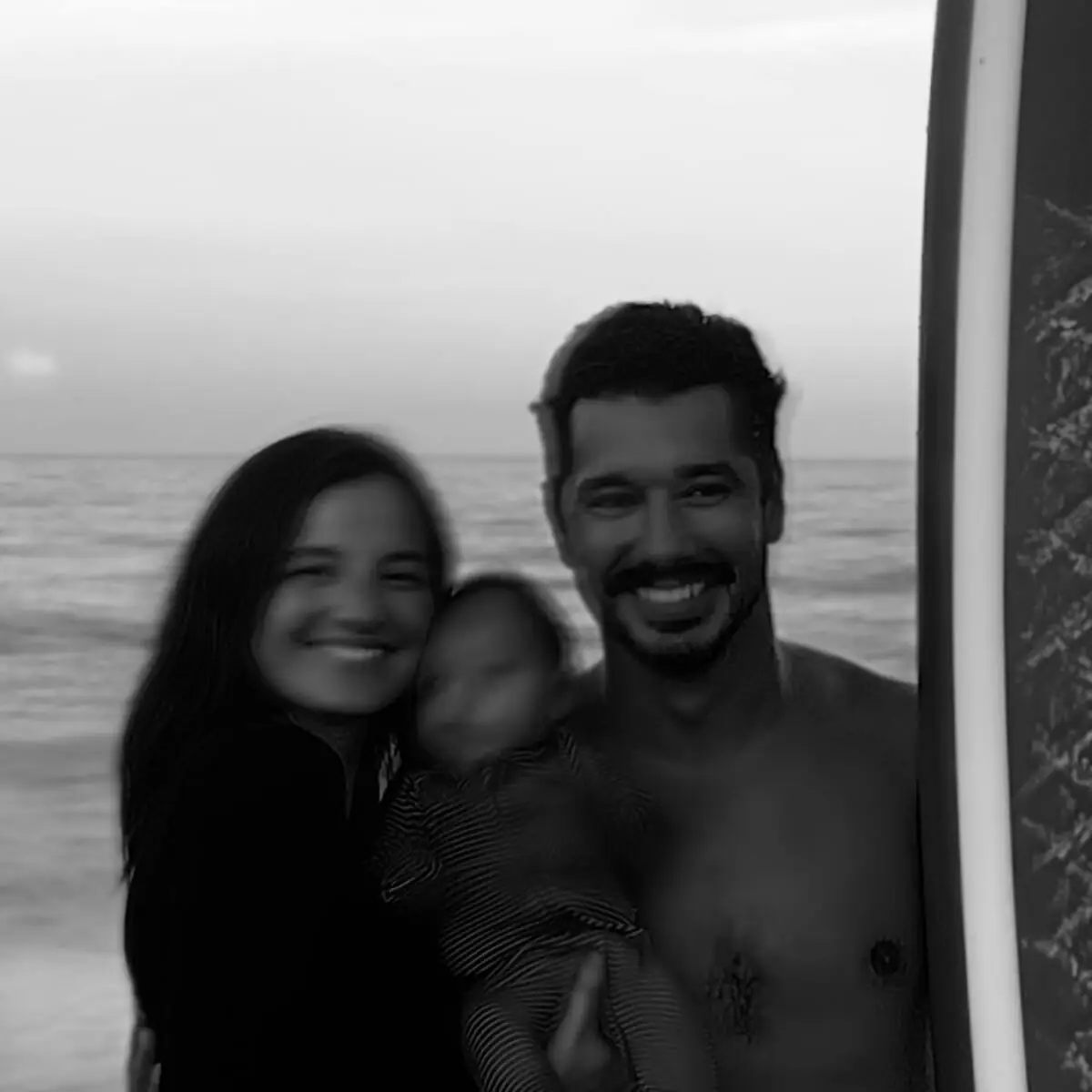 David, the Superhost of Sage & Surf, with his family at the beach — his Airbnb profile photo